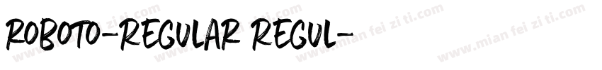 roboto-Regular Regul字体转换